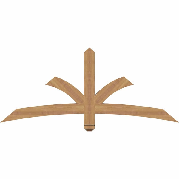 Ekena Millwork Davenport Timber Gable Bracket, Western Red Cedar, 60"W x 25"H x 3 1/2"D x 3 1/2"F, 10/12 Pitch GBW060X25X0404DAV00SWR - main